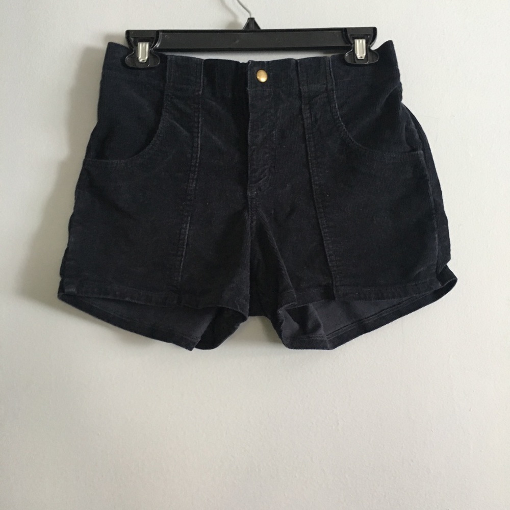 American Apparel high rise corduroy shorts